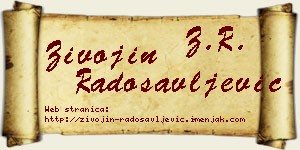 Živojin Radosavljević vizit kartica
